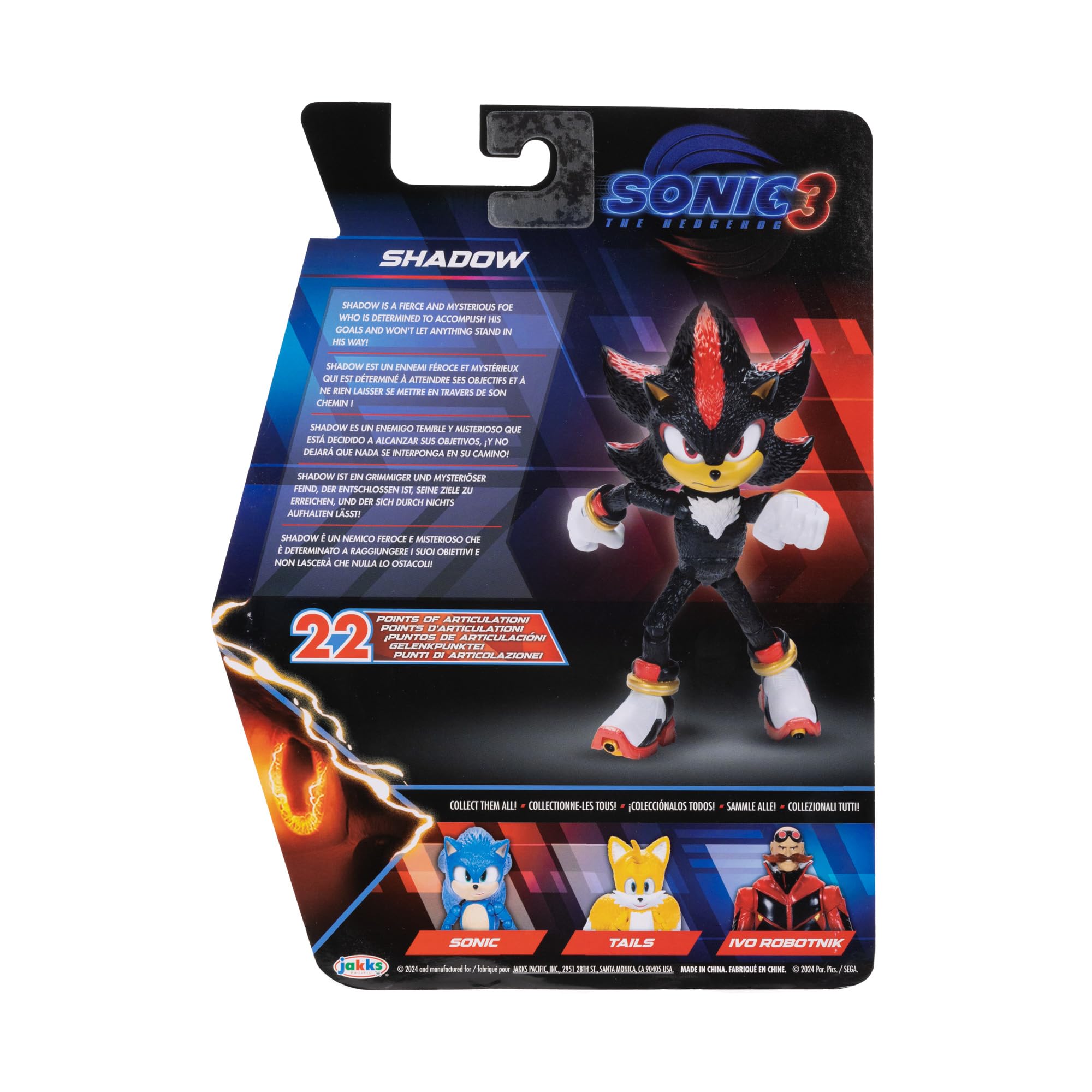 Homelofty | Sonic the Hedgehog 3 – Shadow 5" Action Figure
