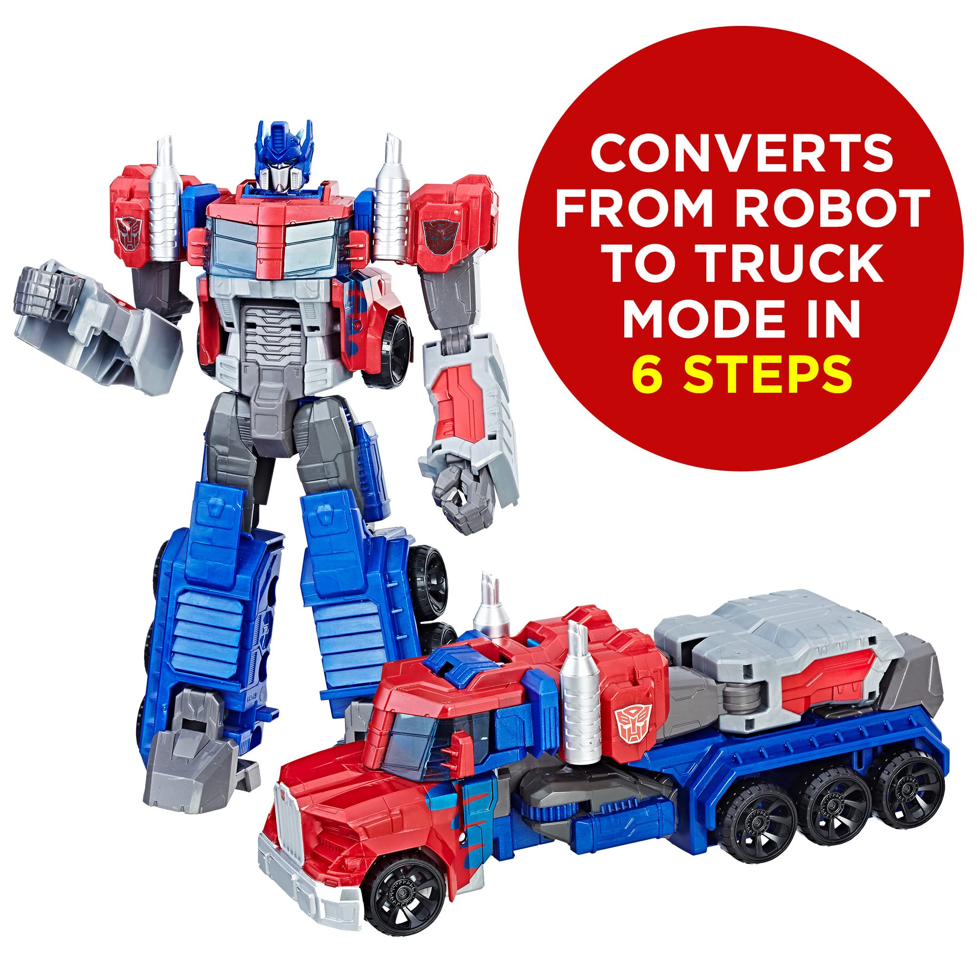 Homelofty | Transformers Heroic Optimus Prime 11" Action Figure – Cyber Commander Series